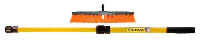 Telescopic Stiff Bristle  Push Broom 2 to 4 foot OUT OF STOCK