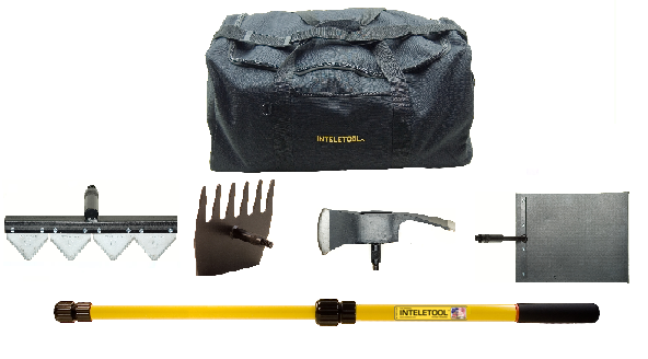 IWFP Inteletool Telescopic Wildfire Fighting Tool Kit with sheaths and Duffel Bag